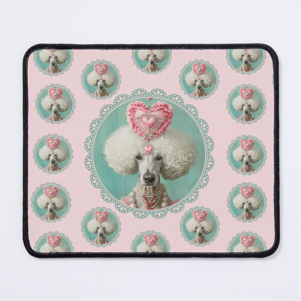 Item preview, Renaissance Poodle Portrait Seamless Pattern designed and sold by Soft Oddity.