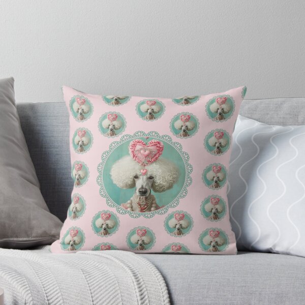 Item preview, Renaissance Poodle Portrait Seamless Pattern  designed and sold by Soft Oddity.