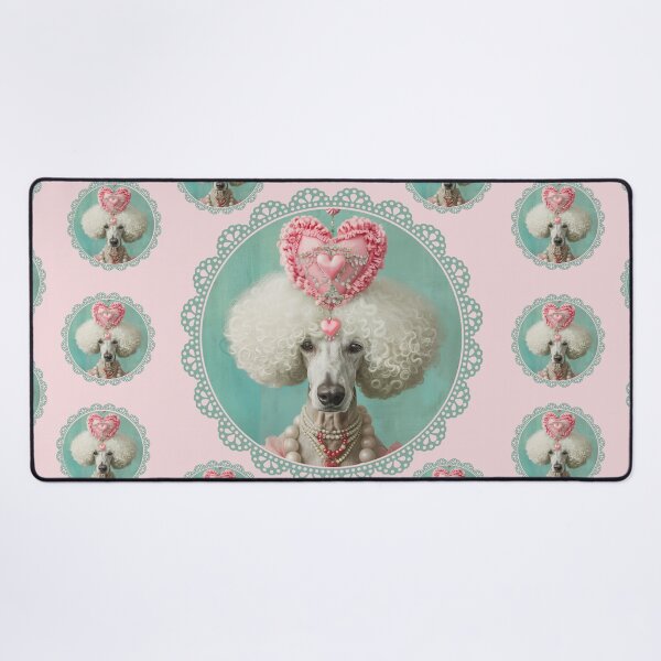 Item preview, Renaissance Poodle Portrait Seamless Pattern  designed and sold by Soft Oddity.