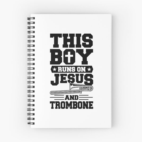Item preview, This Boy Runs On Jesus And Trombone designed and sold by Rock Paper T-Shirts.