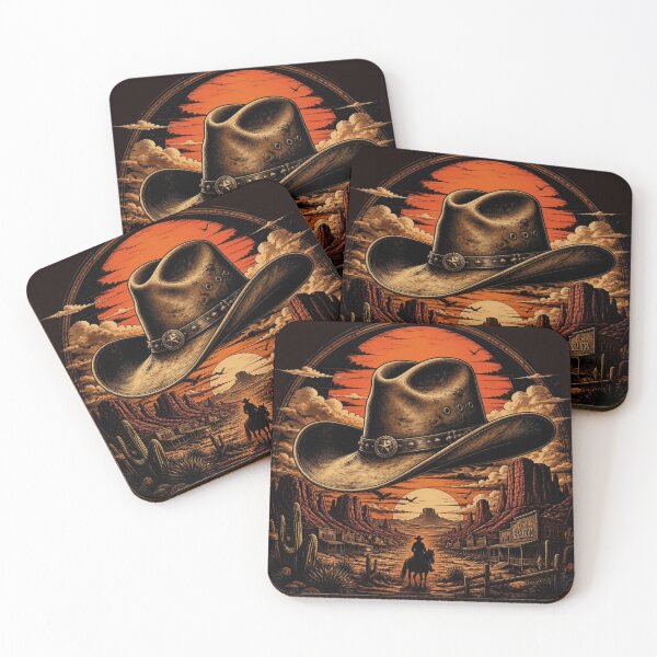 Item preview, ild West Cowboy Hat - Vintage Western Saloon Art designed and sold by AgnesB77.