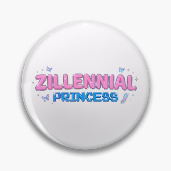 Item preview, zillennial princess retro vintage pink blue rainbow designed and sold by sadieillust.