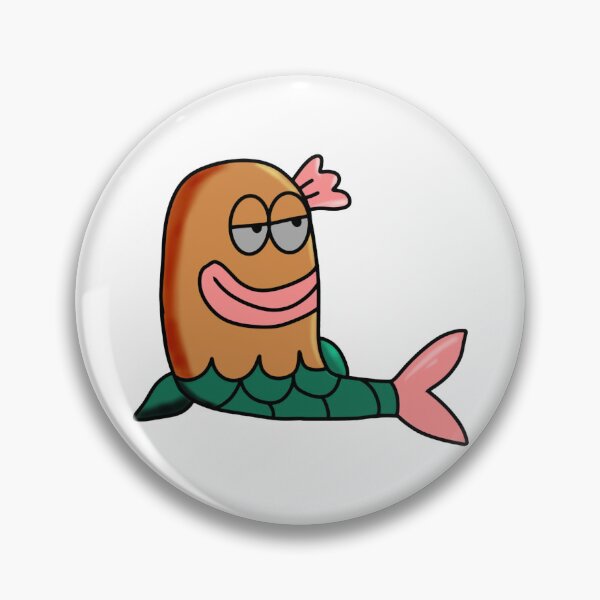 Item preview, Mermaid Fish Funny Derpy Sea Creature Mermaid Graphic designed and sold by PrintsByIzzzy.