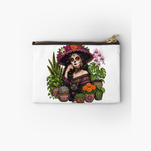 Item preview, Plant Madre Cátrina – Día de Los Muertos Botanical Plant Lover designed and sold by CottageGardenCo.