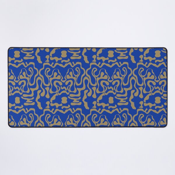 Item preview, True Blue and Gold Squiggle designed and sold by GreyMoonForest.