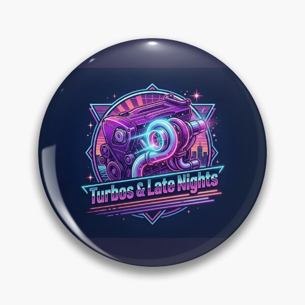Item preview, Turbos & Late Nights Vintage Neon Garage designed and sold by eihabo.