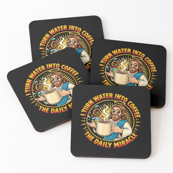 Item preview, The Daily Miracle - Jesus Turning Water Into Coffee  designed and sold by shirtcaddy.