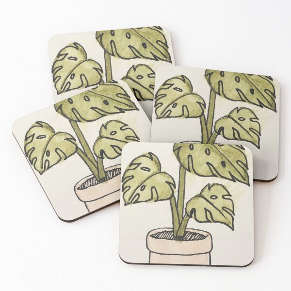 Item preview, Watercolour monstera designed and sold by Phoebew03.