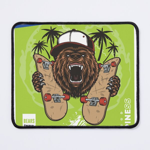 Item preview, Rise and Grind Skateboarding Bear designed and sold by merona-design.