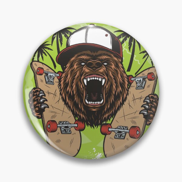 Item preview, Rise and Grind Skateboarding Bear designed and sold by merona-design.