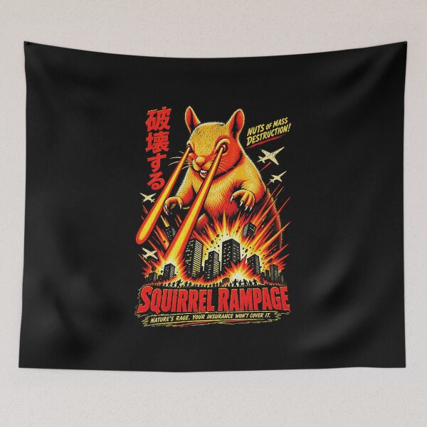 Item preview, Vintage Squirrel Rampage Retro Horror Graphic designed and sold by Gbriel3.