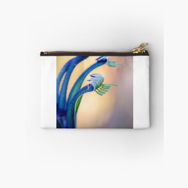 Item preview, Blue Masquerade Kangaroo Paw Macro – Fine Art Photography Print designed and sold by MinzMarchStudio.