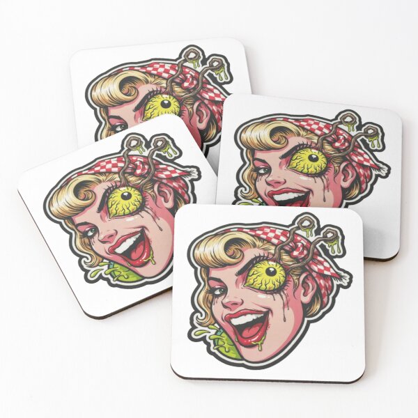 Item preview, Vintage Pinup Eyeball Horror Monster Girl designed and sold by smartlogo_factory.