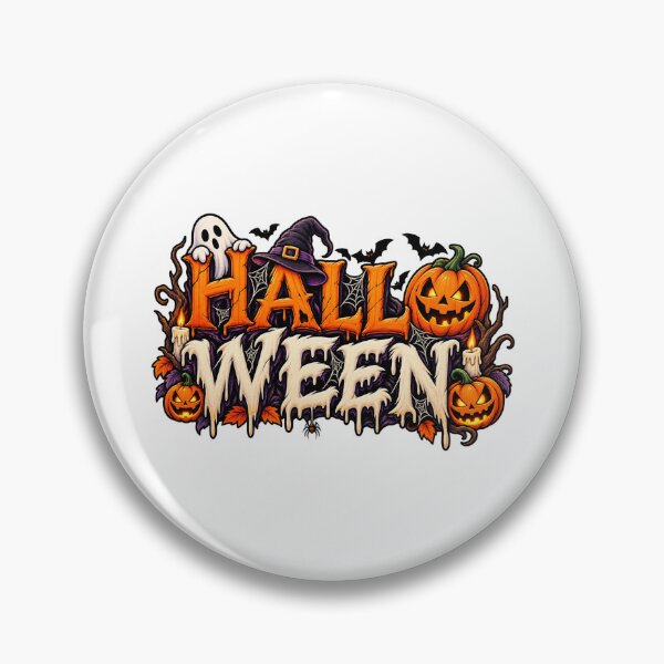Item preview, HALLO WEEN Halloween Typography Pumpkin Ghost Witch Spooky designed and sold by afr-saad.