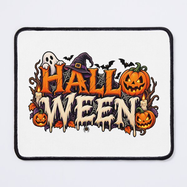 Artikelvorschau, HALLO WEEN Halloween Typografie Kürbis Geist Hexe Gruselig entworfen und verkauft von afr-saad.