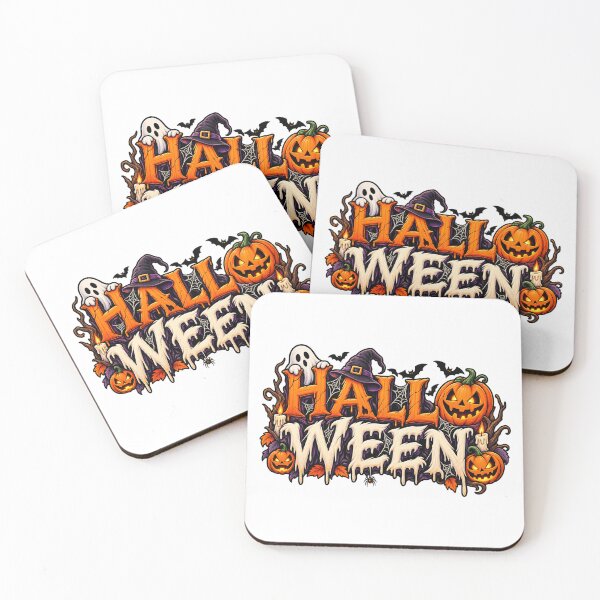 Artikelvorschau, HALLO WEEN Halloween Typografie Kürbis Geist Hexe Gruselig entworfen und verkauft von afr-saad.
