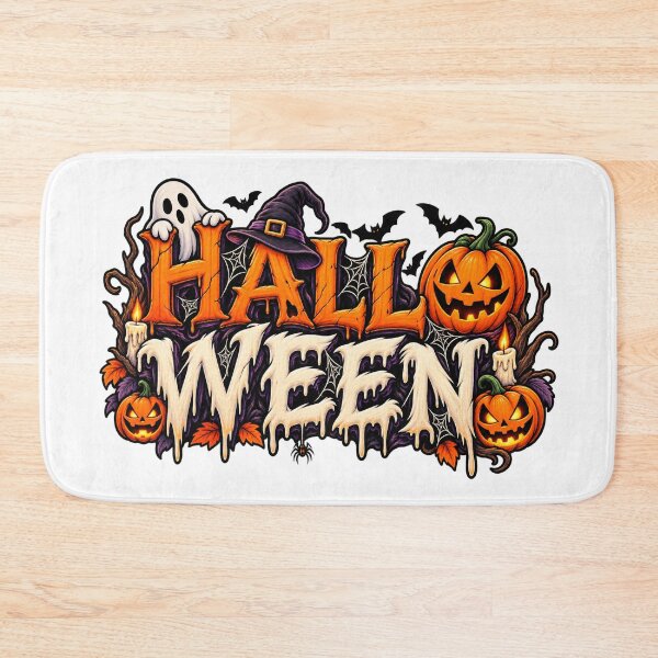 Artikelvorschau, HALLO WEEN Halloween Typografie Kürbis Geist Hexe Gruselig entworfen und verkauft von afr-saad.