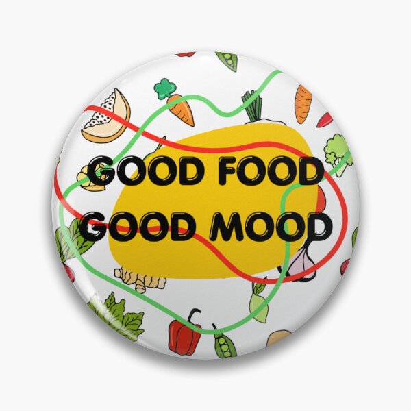 Item preview, Good Food Good Mood, colorful design designed and sold by By The Moon.