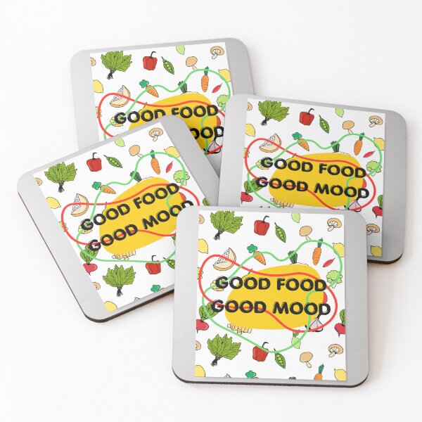 Item preview, Good Food Good Mood, colorful design designed and sold by By The Moon.