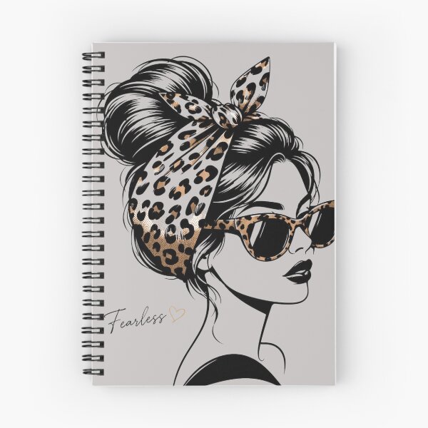 Item preview, Fearless Leopard Fashion Girl – Chic Woman with Leopard Bow & Sunglasses designed and sold by  Mirai_Art  ⭐⭐⭐⭐.