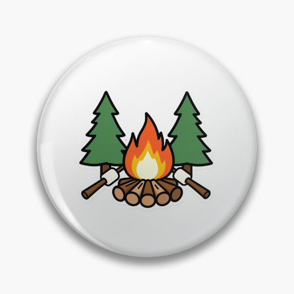 Item preview, Cozy Campfire Adventure Vector Sticker designed and sold by mrshadow113.