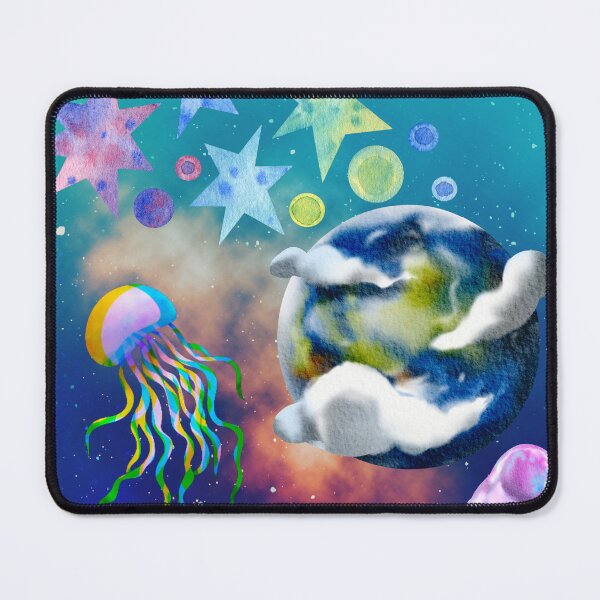 Item preview, Celestial Jellyfish Journey Over Earth designed and sold by SiliconValleyUS.