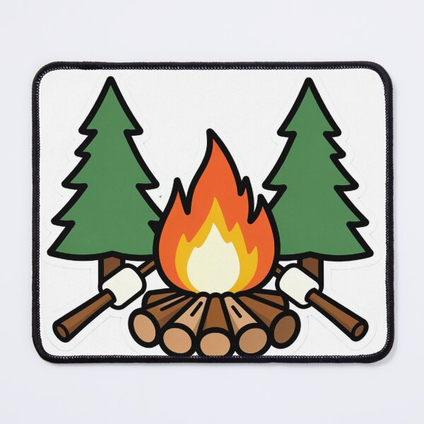Item preview, Cozy Campfire Adventure Vector Sticker designed and sold by mrshadow113.