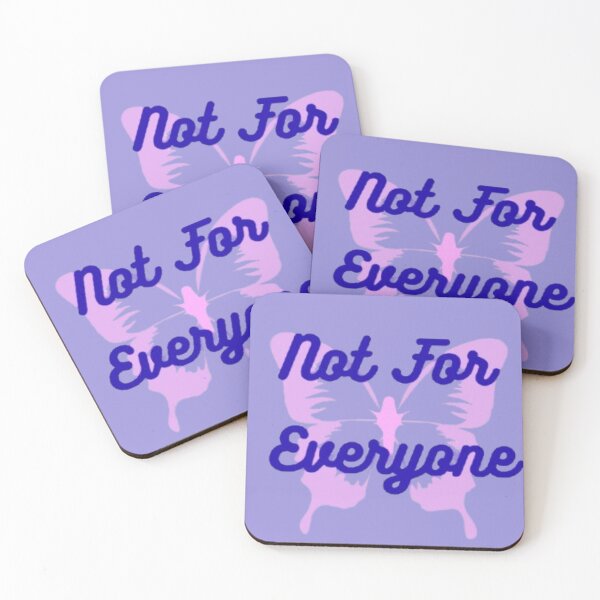 Item preview, Not For Everyone Butterfly Illustration – Purple Pink Aesthetic Design designed and sold by EdgeSphere.