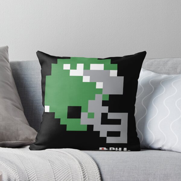 Item preview, Eagles Kelly Green Throwback Tecmo Bowl Helmet designed and sold by TecmoBowlSports.