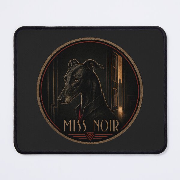 Item preview, Miss Noir | Vintage Noir Greyhound Art Deco Dog designed and sold by FireWildChild.