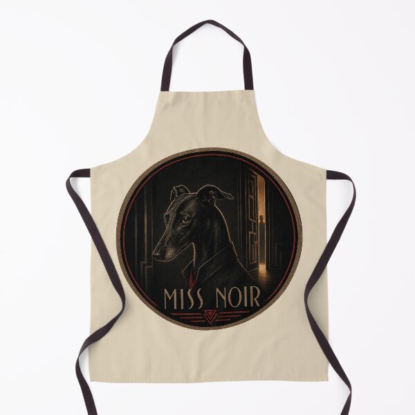Item preview, Miss Noir | Vintage Noir Greyhound Art Deco Dog designed and sold by FireWildChild.