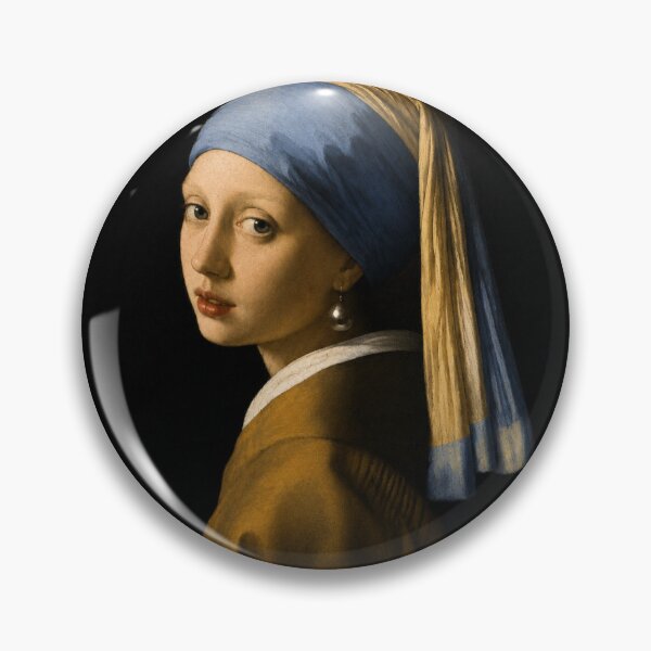 Item preview, Not Impressed Since 1665 – Funny Girl with a Pearl Earring Vintage Museum Art T-Shirt designed and sold by SaraSumi.