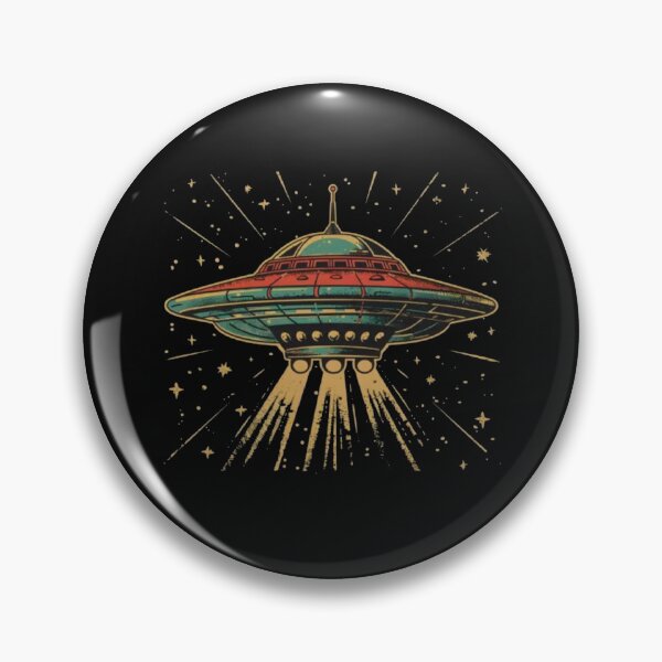 Item preview, Vintage Retro UFO Flying Saucer Space Graphic designed and sold by Gbriel3.