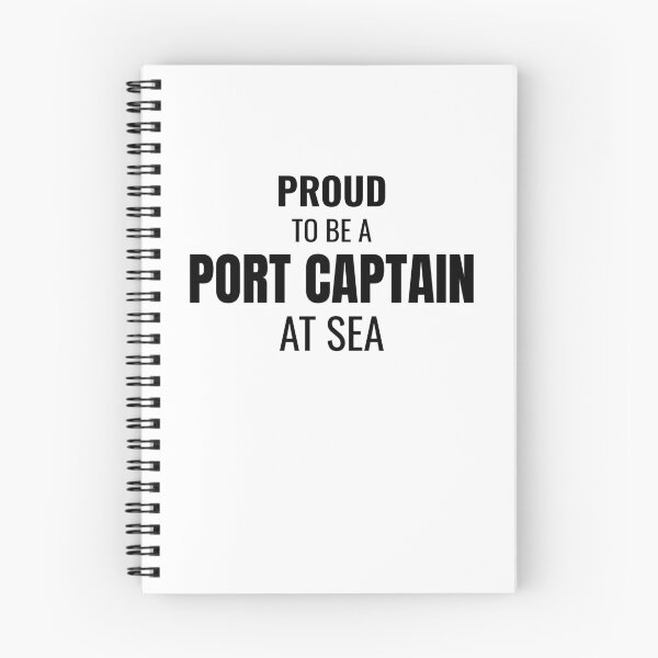Item preview, Proud to be a Port Captain at Sea (Black) designed and sold by ShipCrewNation.