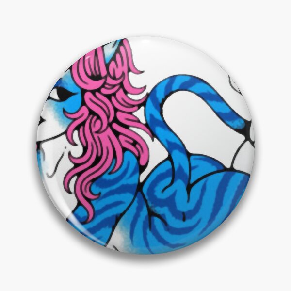 Item preview, Blue Tiger Cat Girl Illustration designed and sold by a-baker-zl.