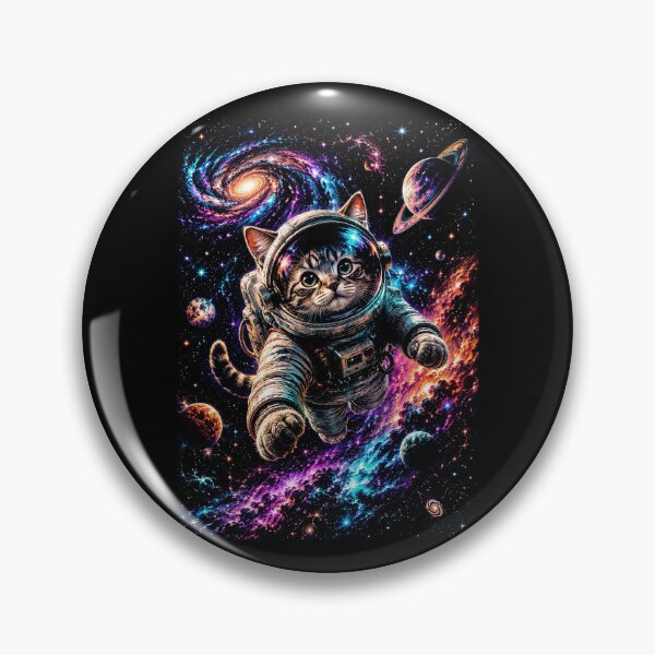 Item preview, Cosmic Cat Astronaut Galaxy Adventure | Colorful Space Fantasy Art designed and sold by SOUFIANE1991.