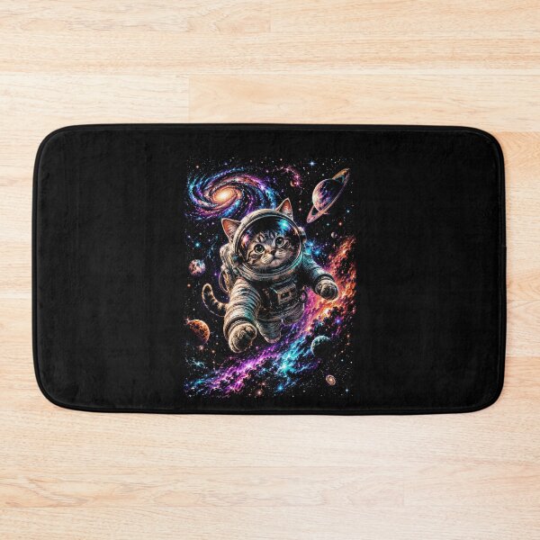 Item preview, Cosmic Cat Astronaut Galaxy Adventure | Colorful Space Fantasy Art designed and sold by SOUFIANE1991.