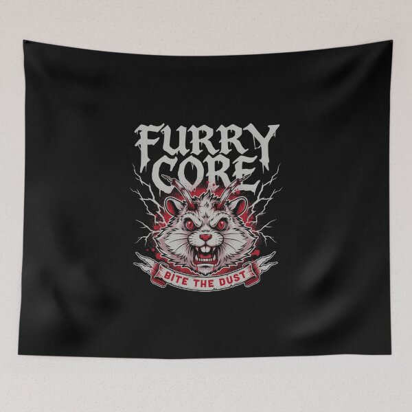 Item preview, Furry Core Bite The Dust Rabid Horned Rodent Graphic designed and sold by Enea Kelo.