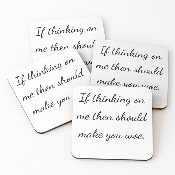 Item preview, “If thinking on me then should make you woe.” - handwriting black designed and sold by ariksworld.