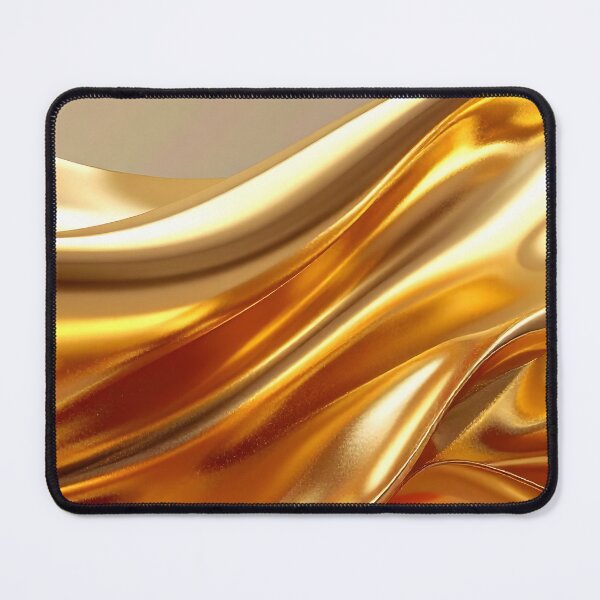 Item preview, Abstract Flowing Liquid Gold Wave Artwork designed and sold by BetweenForms.