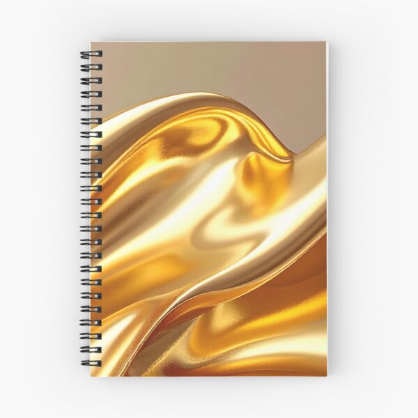 Item preview, Abstract Flowing Liquid Gold Wave Artwork designed and sold by BetweenForms.