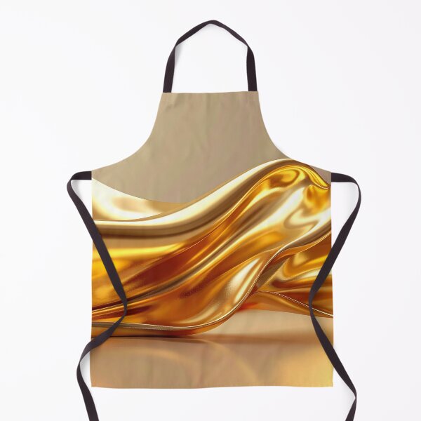 Item preview, Abstract Flowing Liquid Gold Wave Artwork designed and sold by BetweenForms.