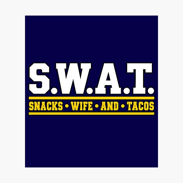 Item preview, SWAT Snacks Wife And Tacos Funny Food Husband Humor designed and sold by ZIGLWORKS.