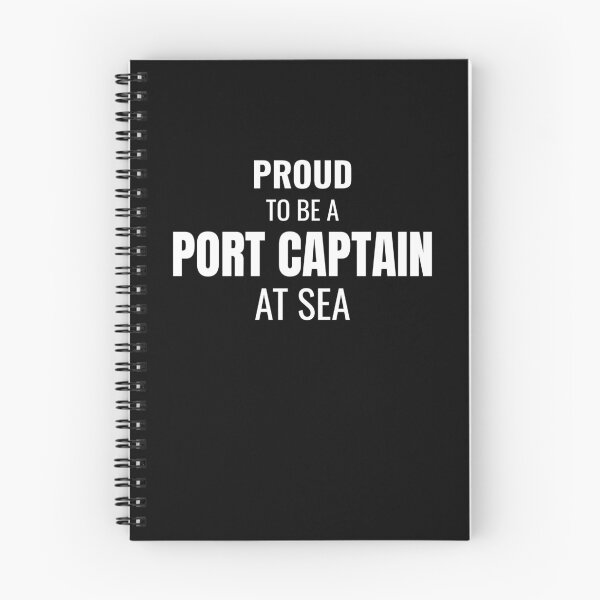 Item preview, Proud to be a Port Captain at Sea (White) designed and sold by ShipCrewNation.