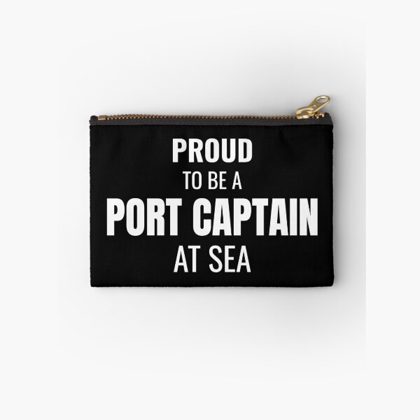 Item preview, Proud to be a Port Captain at Sea (White) designed and sold by ShipCrewNation.