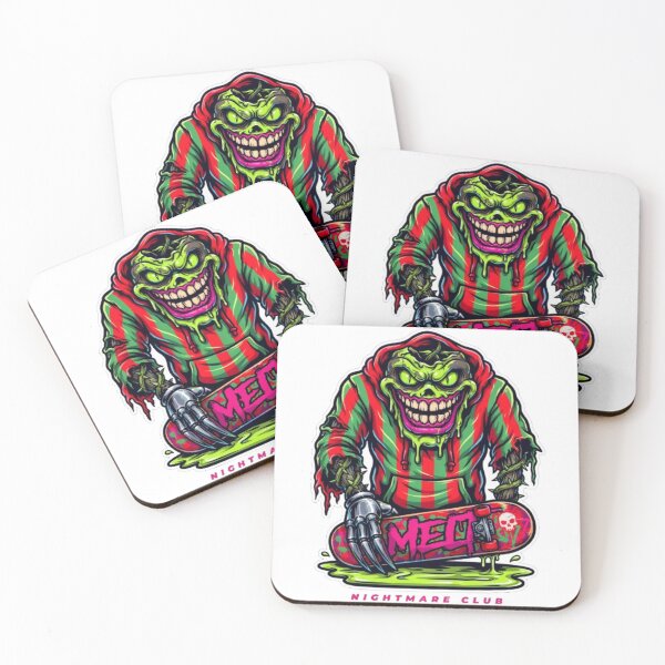 Item preview, Nightmare Club Melt Skateboard Monster Character designed and sold by smartlogo_factory.