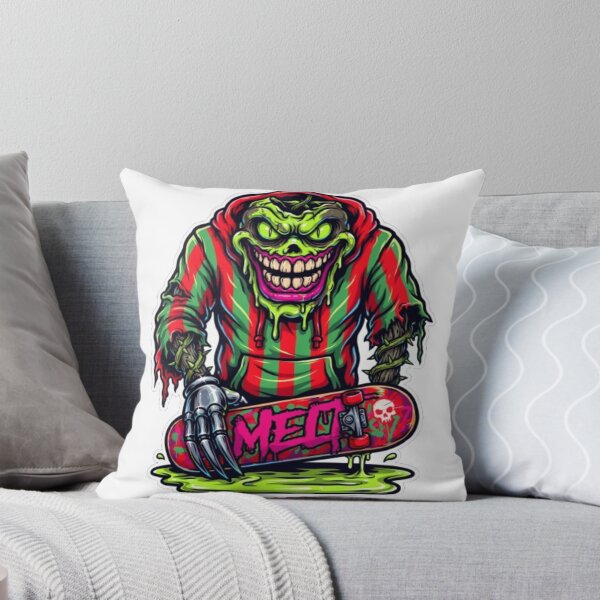 Item preview, Nightmare Club Melt Skateboard Monster Character designed and sold by smartlogo_factory.
