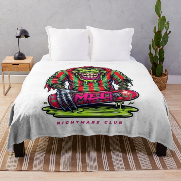 Item preview, Nightmare Club Melt Skateboard Monster Character designed and sold by smartlogo_factory.