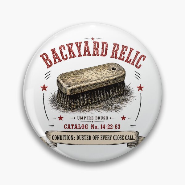 Item preview, Backyard Relic | Vintage Umpire Brush | Dusty Baseball Field Essential | Rustic Americana designed and sold by Mikoff04-arts.