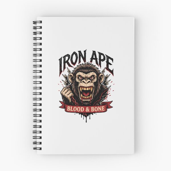 Item preview, Iron Ape Blood & Bone Violent Chimp Metal Illustration designed and sold by Enea Kelo.